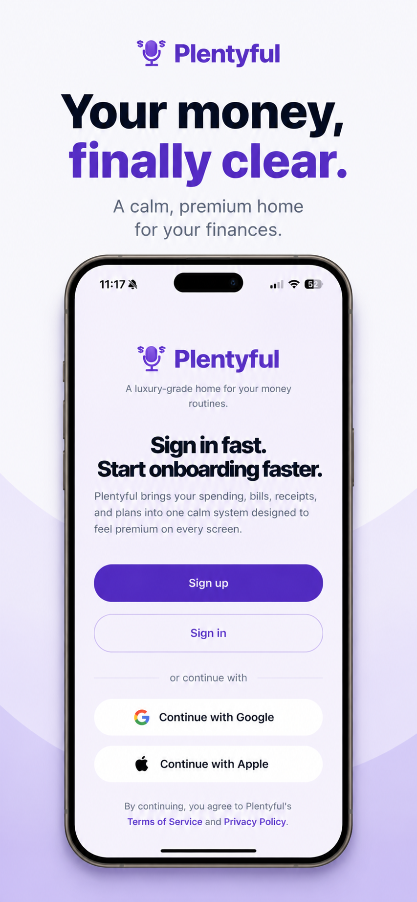 Plentyful iPhone finance app preview
