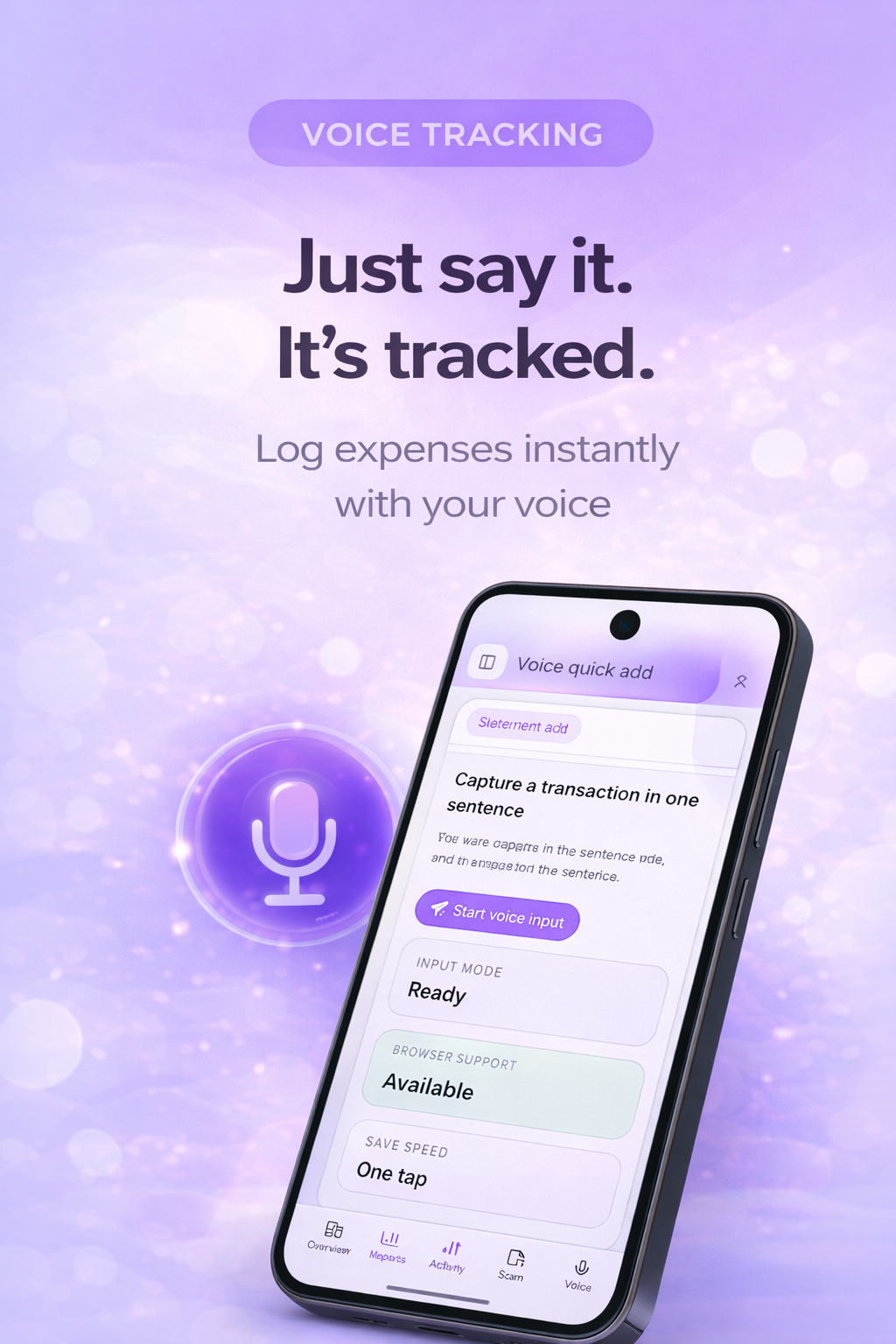 Plentyful voice tracking slide